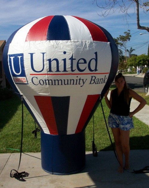 Hot Air Balloon Shaped Inflatables 8' united bank hab